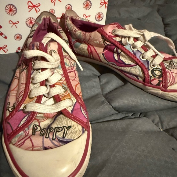 Coach Pink and Purple Graphic Sneakers - Picture 1 of 4